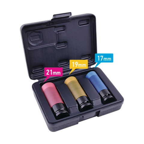 ΚΑΡΥΔΑΚΙΑ Σετ 3τμχ (17,19,21mm) benman ΚΑΡΥΔΑΚΙΑ Σετ 3τμχ (17,19,21mm) benman