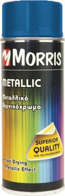 ΣΠΡΕΙ ΧΡΩΜΑΤΟΣ, ΜΕΤΑΛΛΙΚΟ ΜΠΛΕ, morris 400ml