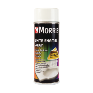 ΣΠΡΕΙ ΧΡΩΜΑΤΟΣ, ΣΜΑΛΤΟΥ ΛΑΚΑ ΑΣΠΡΟ (ΚΕΡΑΜ.& ΕΠΙΣΜΑΛΤ.ΕΠΙΦ.) , morris 400ml
