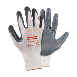 ΓΑΝΤΙΑ ΜΕ ΝΑΥΛΟΝ ΠΛΕΞΗ ΝΙΤΡΙΛΙΟΥ, benman (ΓΚΡΙ/ΛΕΥΚΟ)