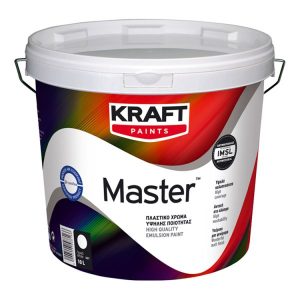 kraft master ΠΛΑΣΤΙΚΟ ΧΡΩΜΑ ΛΕΥΚΟ ΜΑΤ 0,75lt