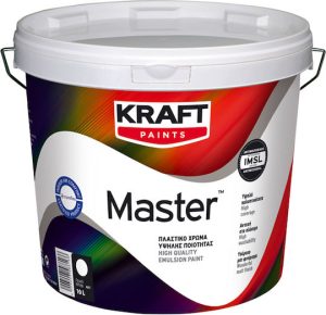 kraft master ΠΛΑΣΤΙΚΟ ΧΡΩΜΑ ΛΕΥΚΟ ΜΑΤ 3lt