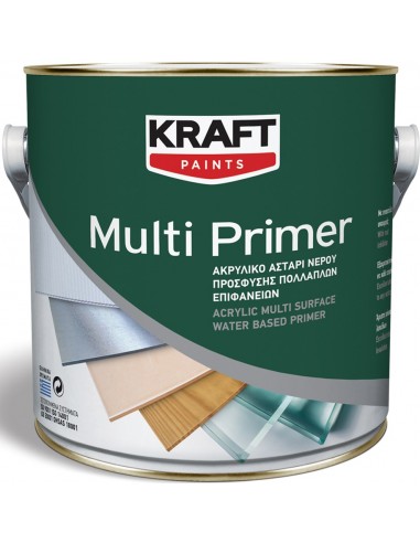 kraft multi primer ΑΣΤΑΡΙ ΝΕΡΟΥ ΛΕΥΚΟ 0.75l kraft multi primer ΑΣΤΑΡΙ ΝΕΡΟΥ ΛΕΥΚΟ 0.75l