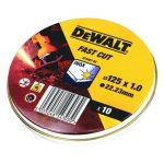 dewalt dt3507 ΔΙΣΚΟΣ ΚΟΠΗΣ inoΞ 125 x 1 x 22,2 set 10τμχ ΚΟΥΤΙ