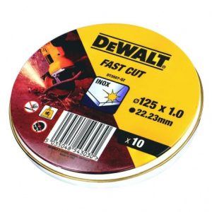 dewalt dt3507 ΔΙΣΚΟΣ ΚΟΠΗΣ inoΞ 125 x 1 x 22,2 set 10τμχ ΚΟΥΤΙ