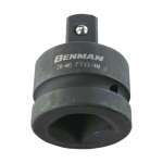 ΑΝΤΑΠΤΟΡΑΣ benman, 1" (f) x 3/4" (m) ΜΑΥΡΟΣ