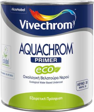 vv aquachrom primer eco (ΒΕΛΑΤΟΥΡΑ ΝΕΡΟΥ) 30 white 0,75l