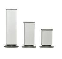 ΠΟΔΙ ΔΙΑΚΟΣΜΗΤΙΚΟ 40Χ40 Η 100mm ΑΛΟΥΜ.ΝΙΚΕΛ ΜΑΤ