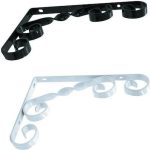 es ΓΩΝΙΑ ΣΤΗΡΙΞΗΣ ΡΑΦΙΟΥ ΔΙΑΚΟΣΜ. Τ280 Η150 ΜΑΥΡΗ