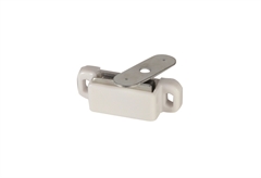 ΜΑΓΝΗΤΙΚΟ ΚΛΙΠ με ΤΡΥΠΑ 35Χ12mm 2τμχ ΛΕΥΚΟ