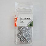 ergo ΓΑΝΤΖΟΙ "s" 3,0Χ25mm 12τμχ ΓΑΛΒ.