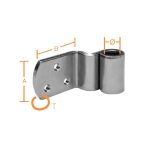 ΜΕΝΤΕΣΕΣ ΑΥΛΟΠΟΡΤΑΣ 30Χ38Χ3mm Φ10mm ΓΑΛΒ