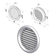 ΠΕΡΣΙΔΑ ΕΞΑΕΡΙΣΜΟΥ Φ100mm ΓΚΡΙ με ΣΗΤΑ