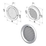 ΠΕΡΣΙΔΑ ΕΞΑΕΡΙΣΜΟΥ Φ125mm ΜΠΕΖ με ΣΗΤΑ