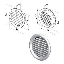 ΠΕΡΣΙΔΑ ΕΞΑΕΡΙΣΜΟΥ Φ125mm ΜΠΕΖ με ΣΗΤΑ