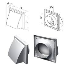 ΣΤΟΜΙΟ ΕΞΑΕΡΙΣΜΟΥ Φ100mm 154Χ154mm ΛΕΥΚΟ