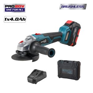 bor ΜΠΑΤ.ΓΩΝΙΑΚΟΣ ΤΡΟΧΟΣ brushless 20v Φ125mm ΣΕΤ bbp5130