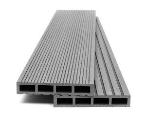 np deck wpc ΠΕΡΙΦΡΑΞΗΣ με ΔΙΠΛΟ ΧΤΕΝΙ 20χ110mmχ3.60m d.grey 50