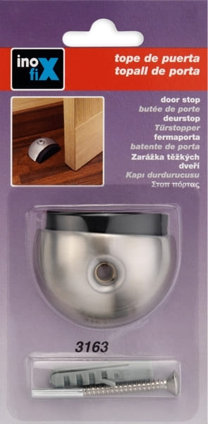 inofix ΣΤΟΠΕΡ ΑΝΟΞΕΙΔΩΤΟ ΑΤΣΑΛΙ ΗΜΙΣΦΑΙΡΙΚΟ με ΒΙΔΑ 3163 7