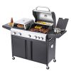 bbq ΨΗΣΤΑΡΙΑ ΥΓΡΑΕΡ.bbq5060 elite 3+1εστ.Με ΚΑΠ.Πιτσας combo grill+ΡΥΘΜ.ΥΓΡ.μεΛΑΣΤ.