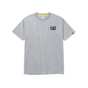 cat ΕΝΔ/ΣΗ ΜΠΛΟΥΖΑΚΙ ΚΟΝΤ/ΝΙΚΟ trademark tee logo ΠΙΣΩ w05324 ΓΚΡΙ